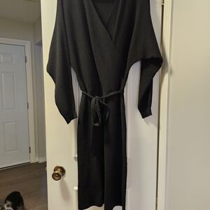 Elegant Black Wrap Dress